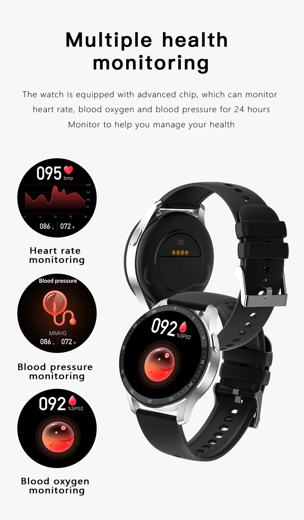 X10 Smart Watch Two In One TWS Wireless Bluetooth Call Headset Full-Touch Large Screen Heart Rate Monitor Sport Music Smartwatch