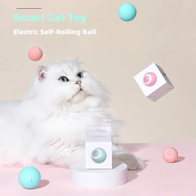 Cat Interactive Ball Smart Cat Toys Indoor Automatic Rolling Magic Ball Electronic Interactive Cat Toy Cat Game Accessories