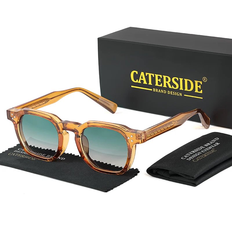 CATERSIDE Retro Punk Men Sunglasses Small Frame Square Personalized Design Sun Glasses Women Travel Party Business Festival Gift CATERSIDE Retro Punk Men Sunglasses Small Frame Square Personalized Design Sun Glasses Women Travel Party Business Festival Gift