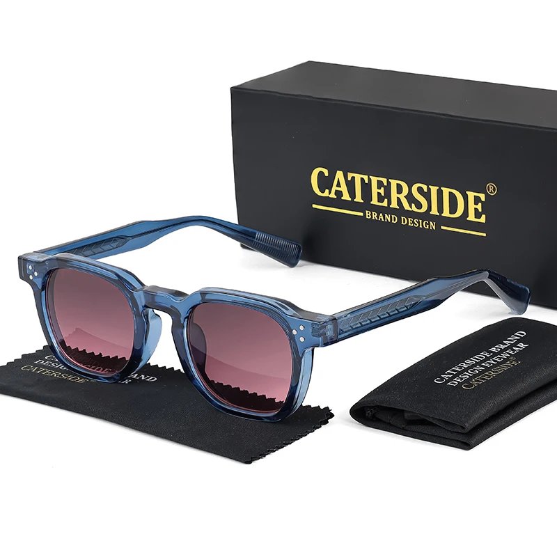 CATERSIDE Retro Punk Men Sunglasses Small Frame Square Personalized Design Sun Glasses Women Travel Party Business Festival Gift CATERSIDE Retro Punk Men Sunglasses Small Frame Square Personalized Design Sun Glasses Women Travel Party Business Festival Gift
