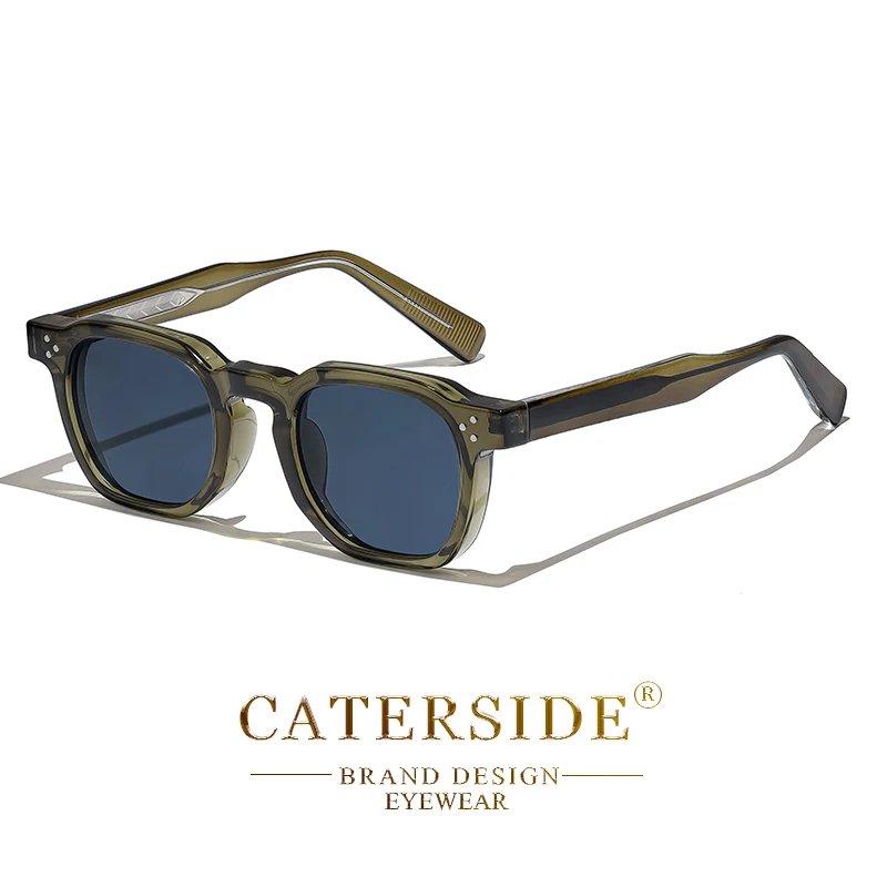 CATERSIDE Retro Punk Men Sunglasses Small Frame Square Personalized Design Sun Glasses Women Travel Party Business Festival Gift CATERSIDE Retro Punk Men Sunglasses Small Frame Square Personalized Design Sun Glasses Women Travel Party Business Festival Gift
