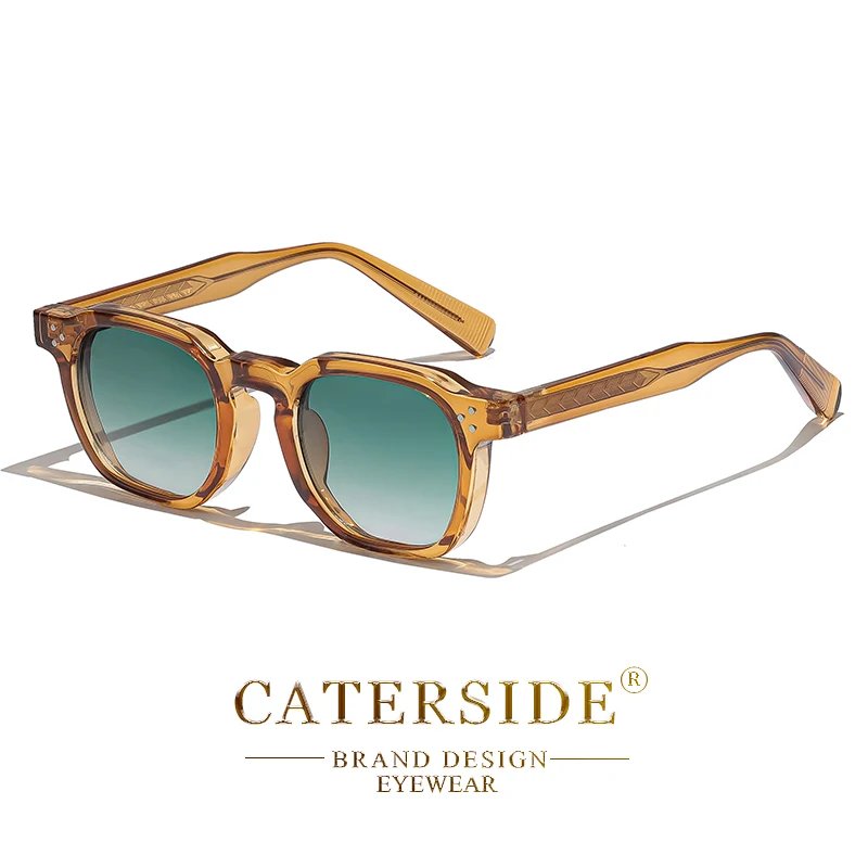 CATERSIDE Retro Punk Men Sunglasses Small Frame Square Personalized Design Sun Glasses Women Travel Party Business Festival Gift CATERSIDE Retro Punk Men Sunglasses Small Frame Square Personalized Design Sun Glasses Women Travel Party Business Festival Gift