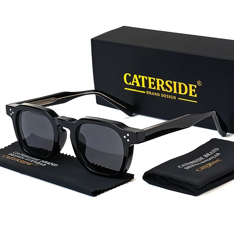 CATERSIDE Retro Punk Men Sunglasses Small Frame Square Personalized Design Sun Glasses Women Travel Party Business Festival Gift CATERSIDE Retro Punk Men Sunglasses Small Frame Square Personalized Design Sun Glasses Women Travel Party Business Festival Gift