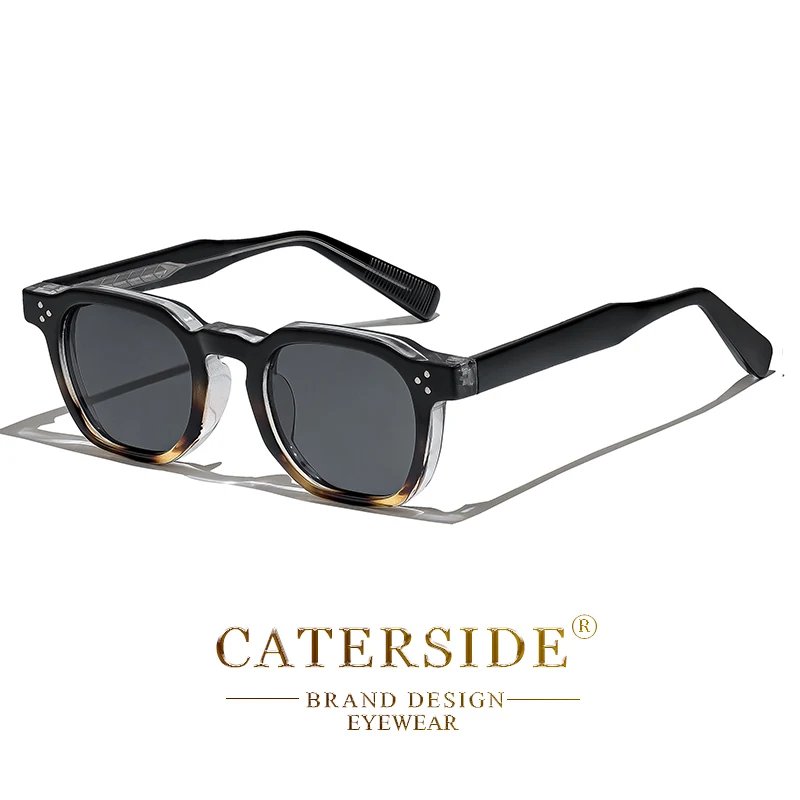 CATERSIDE Retro Punk Men Sunglasses Small Frame Square Personalized Design Sun Glasses Women Travel Party Business Festival Gift CATERSIDE Retro Punk Men Sunglasses Small Frame Square Personalized Design Sun Glasses Women Travel Party Business Festival Gift