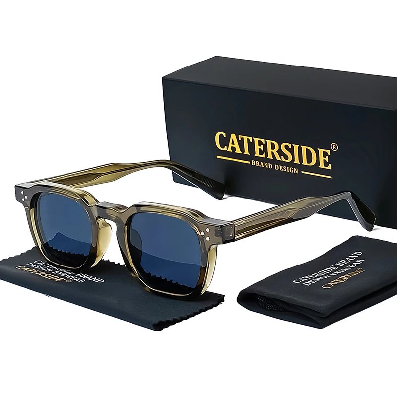 CATERSIDE Retro Punk Men Sunglasses Small Frame Square Personalized Design Sun Glasses Women Travel Party Business Festival Gift CATERSIDE Retro Punk Men Sunglasses Small Frame Square Personalized Design Sun Glasses Women Travel Party Business Festival Gift