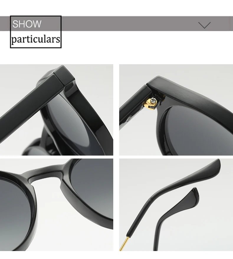 Retro Round Sunglasses Women Men Brand Design Transparent Female Sun Glasses Men Oculos De Sol Feminino Lunette Soleil UV400