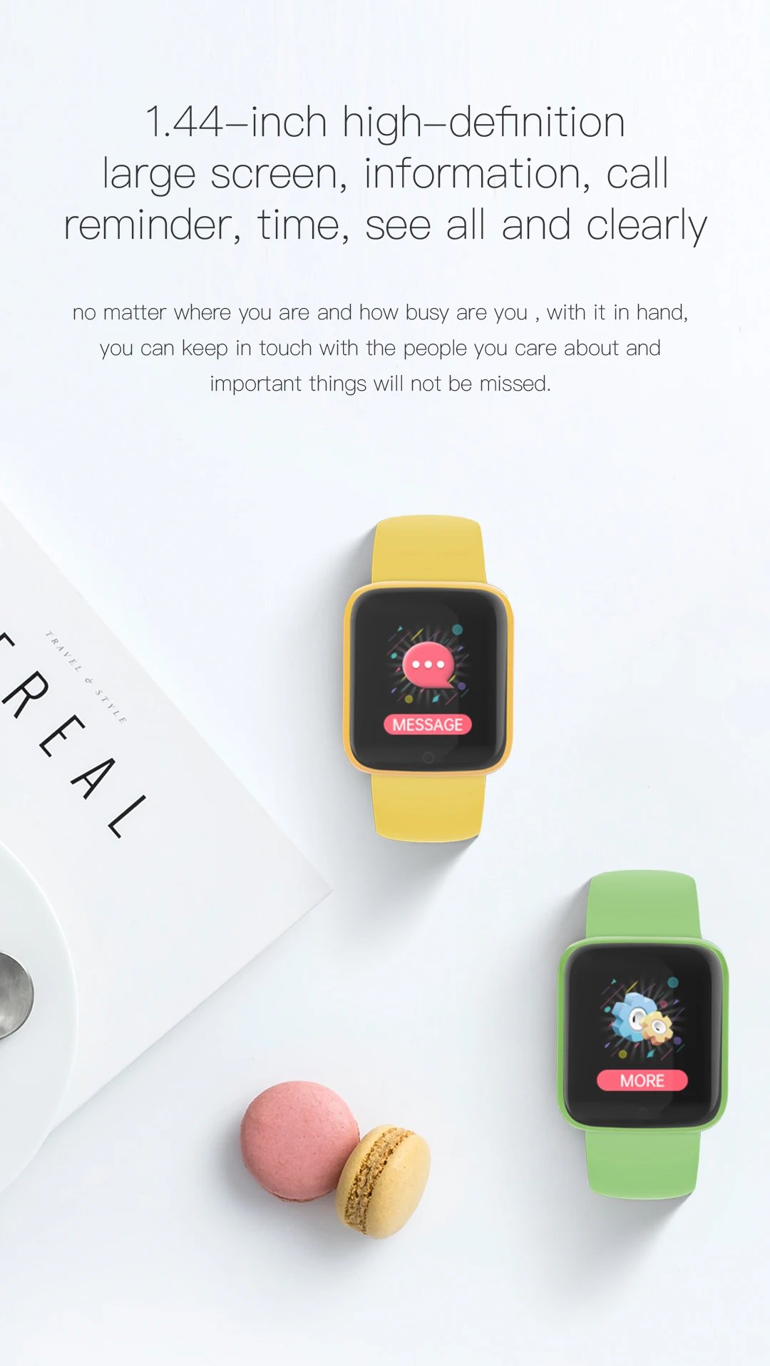 Y68S Real Step Count Rechargeable Smart Watch Men And Women Touchscreen Sports Fitness Watch Phone Connection IS Fully Compati