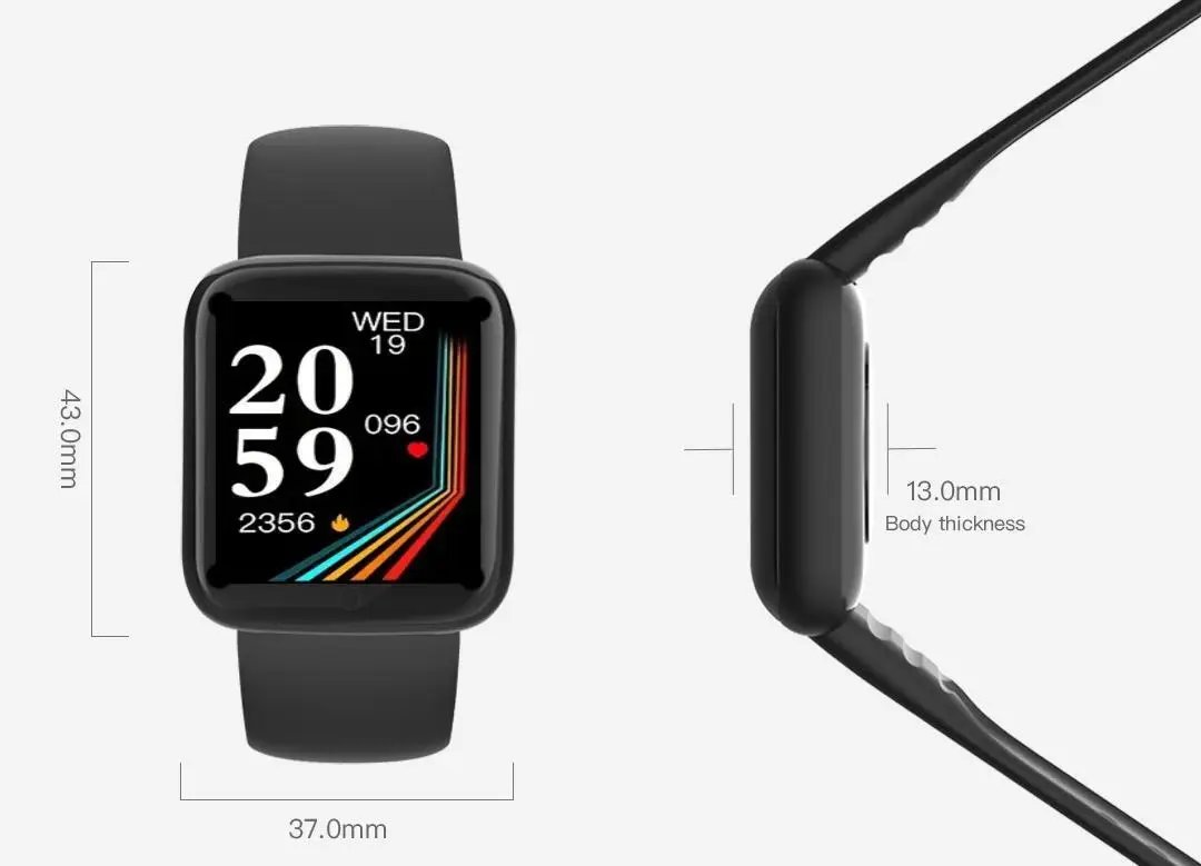 Y68S Real Step Count Rechargeable Smart Watch Men And Women Touchscreen Sports Fitness Watch Phone Connection IS Fully Compati