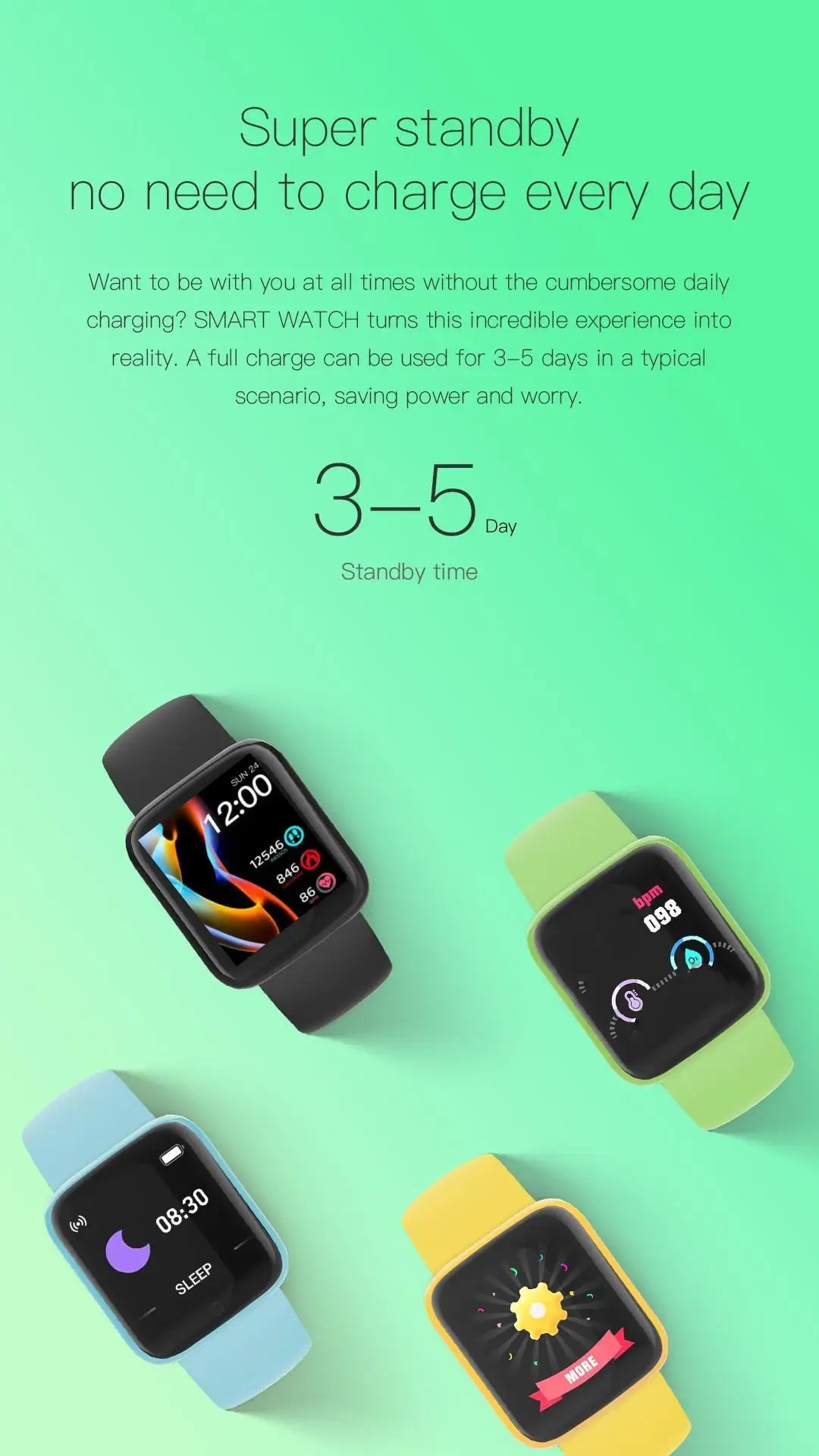Y68S Real Step Count Rechargeable Smart Watch Men And Women Touchscreen Sports Fitness Watch Phone Connection IS Fully Compati