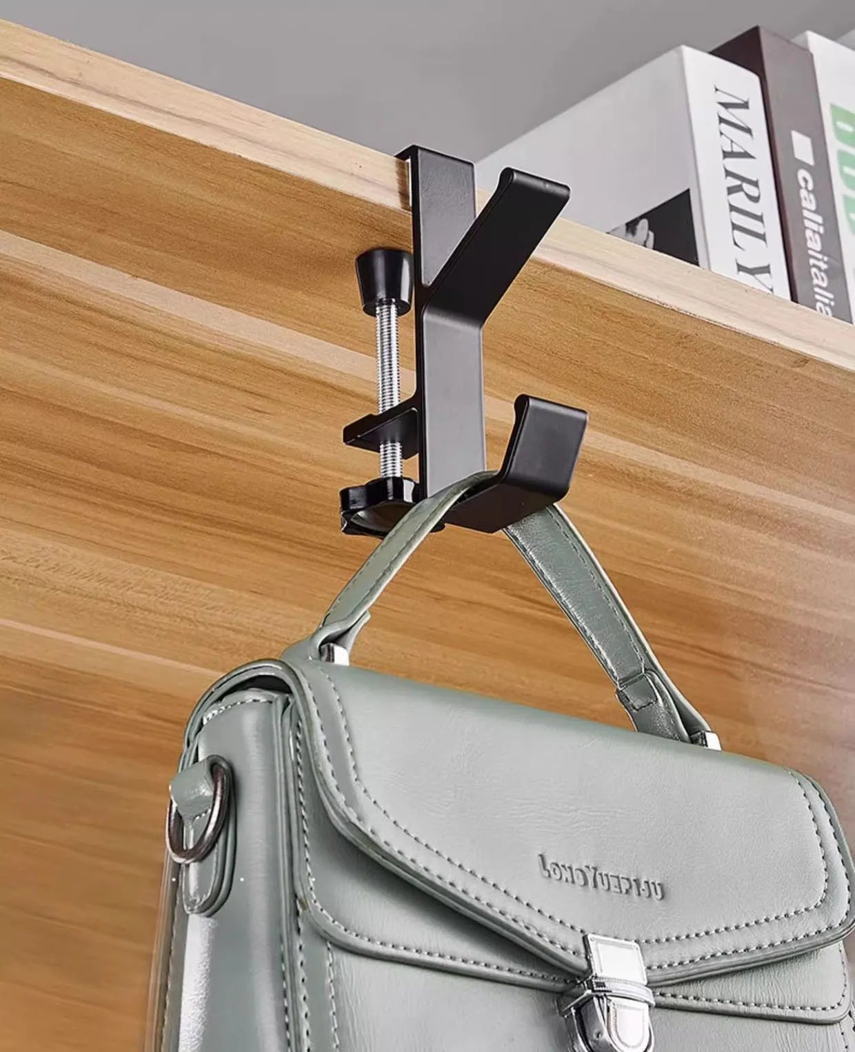 1PC Adjustable Desk Edge Hook Gaming Headset Desk Hanger Backpack Storage Hanging Hook Holder Punch-free Home Office Organizer