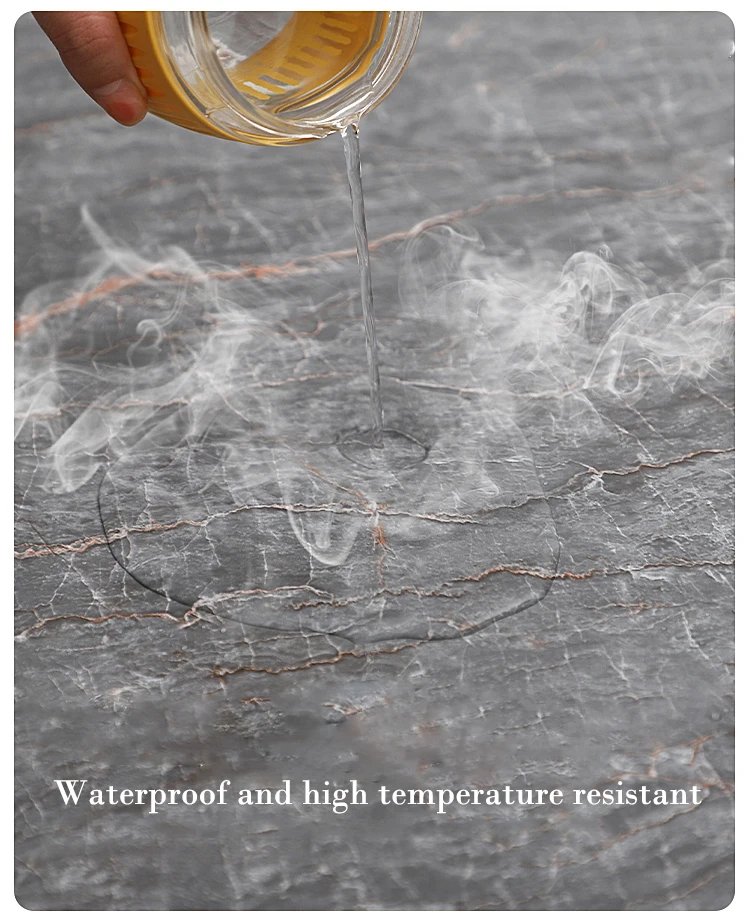 40cm Marble Kitchen Oil-Proof Film Stove Waterproof Self-Adhesive Wallpaper Countertop Cabinet Renovation Tile Wall Stickers