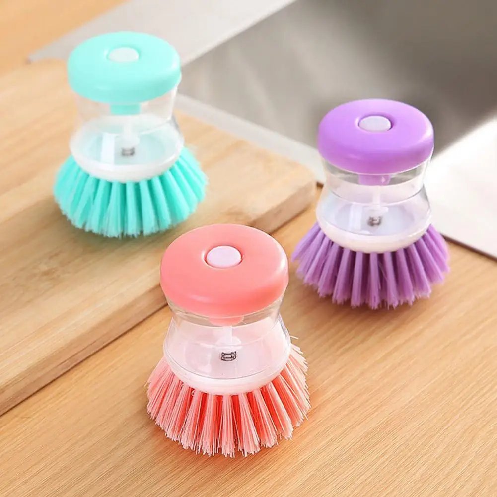 Kitchen Wash Pot Dish Brush Astronaut Washing Utensils With Automatic Soap Liquid Dispenser Household Cleaning Accessories Kitchen Wash Pot Dish Brush Astronaut Washing Utensils With Automatic Soap Liquid Dispenser Household Cleaning Accessories