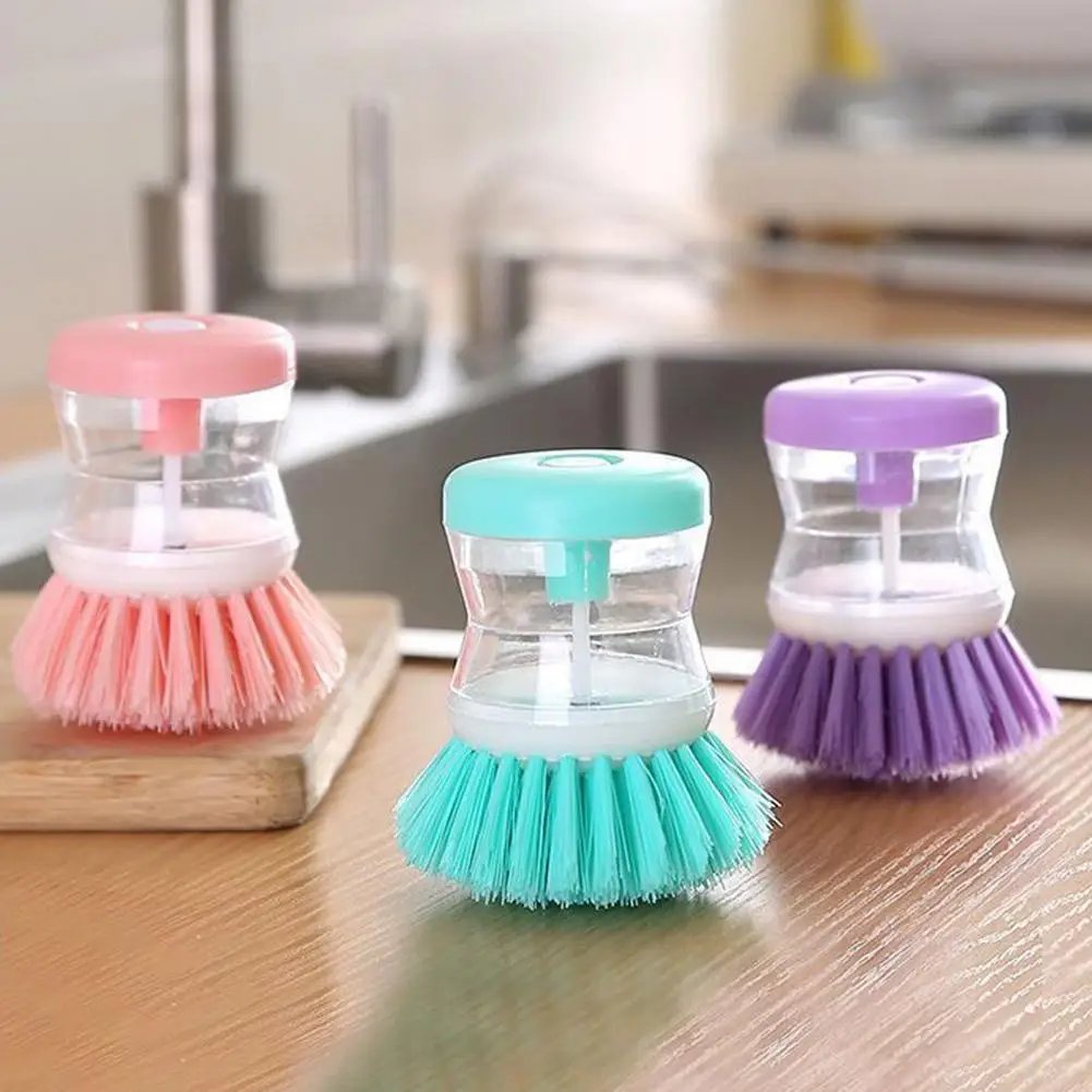 Kitchen Wash Pot Dish Brush Astronaut Washing Utensils With Automatic Soap Liquid Dispenser Household Cleaning Accessories Kitchen Wash Pot Dish Brush Astronaut Washing Utensils With Automatic Soap Liquid Dispenser Household Cleaning Accessories