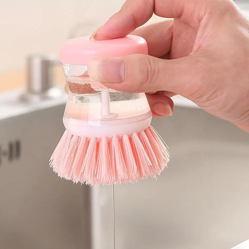 Kitchen Wash Pot Dish Brush Astronaut Washing Utensils With Automatic Soap Liquid Dispenser Household Cleaning Accessories Kitchen Wash Pot Dish Brush Astronaut Washing Utensils With Automatic Soap Liquid Dispenser Household Cleaning Accessories