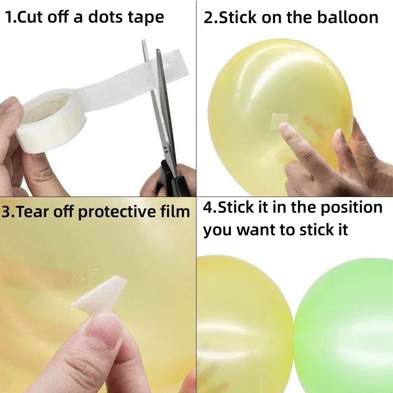100/500/1000pcs Double-sided Adhesive Dots Transparent Removable Balloon Adhesive Tape Glue For Wedding Birthday Party Decor