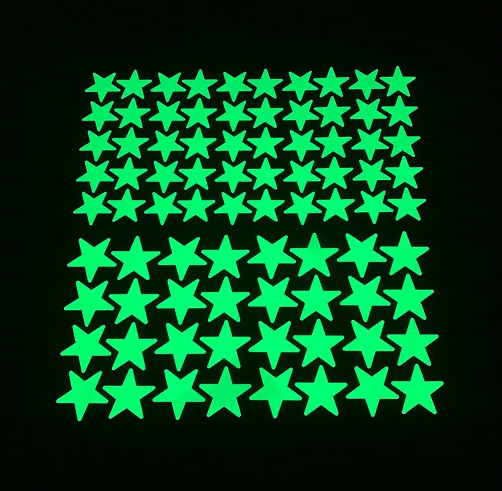 Luminous Wall Stickers for Kids Rooms Dots Stars Ceiling Wall Decals Glowing Stickers Wall Decals Glow In The Dark Home Decor