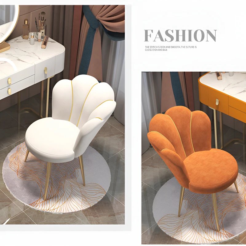 Simple Light Luxury Modern Makeup Chair Dressing Table Stool Internet Celebrity INS Chair Bedroom Luxury Home Chair Simple Light Luxury Modern Makeup Chair Dressing Table Stool Internet Celebrity INS Chair Bedroom Luxury Home Chair