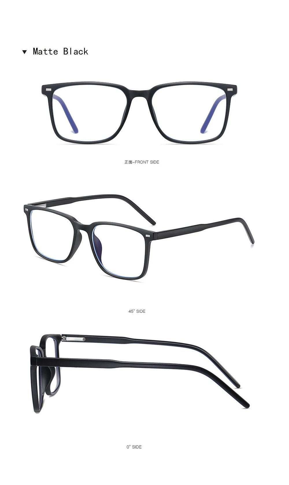 2024 Trending Blue Light Blocking Men's Glasses Gaming TR90 Matte Black Anti Ray Eyeglasses Women Transparent Fashion Eyewear 2024 Trending Blue Light Blocking Men's Glasses Gaming TR90 Matte Black Anti Ray Eyeglasses Women Transparent Fashion Eyewear