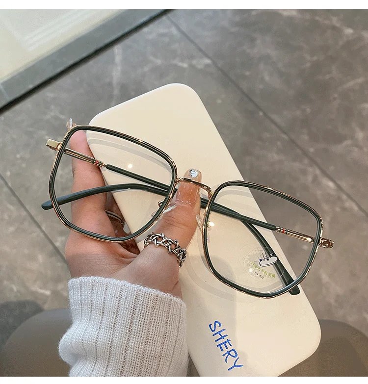 Transparent Computer Glasses Frame Women Men Anti Blue Light polygon Eyewear Blocking Glasses Optical Spectacle Eyeglass Transparent Computer Glasses Frame Women Men Anti Blue Light polygon Eyewear Blocking Glasses Optical Spectacle Eyeglass