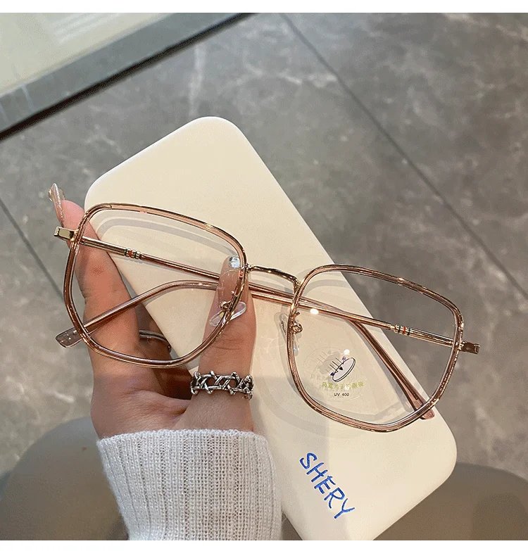 Transparent Computer Glasses Frame Women Men Anti Blue Light polygon Eyewear Blocking Glasses Optical Spectacle Eyeglass Transparent Computer Glasses Frame Women Men Anti Blue Light polygon Eyewear Blocking Glasses Optical Spectacle Eyeglass