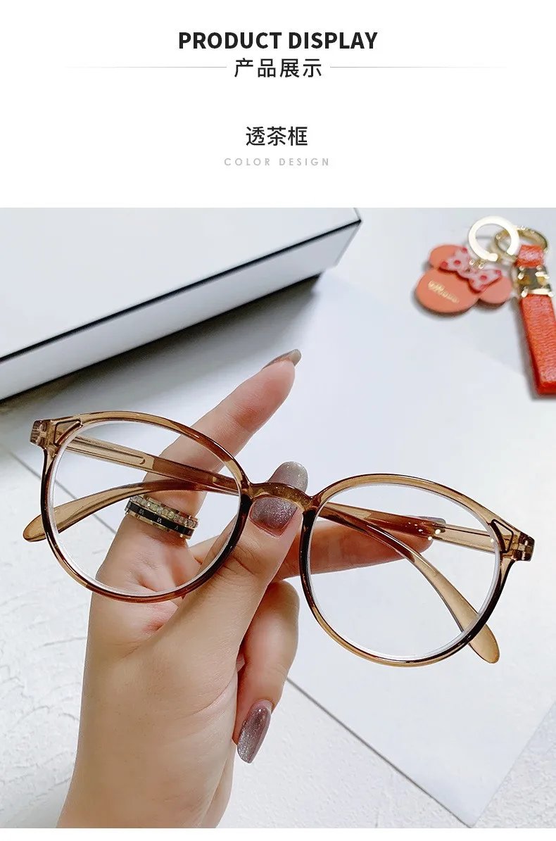 2021 New arrival Computer Glasses Frame Women Men Anti Blue Light Round Eyewear Blocking Glasses Optical Spectacle Eyeglass