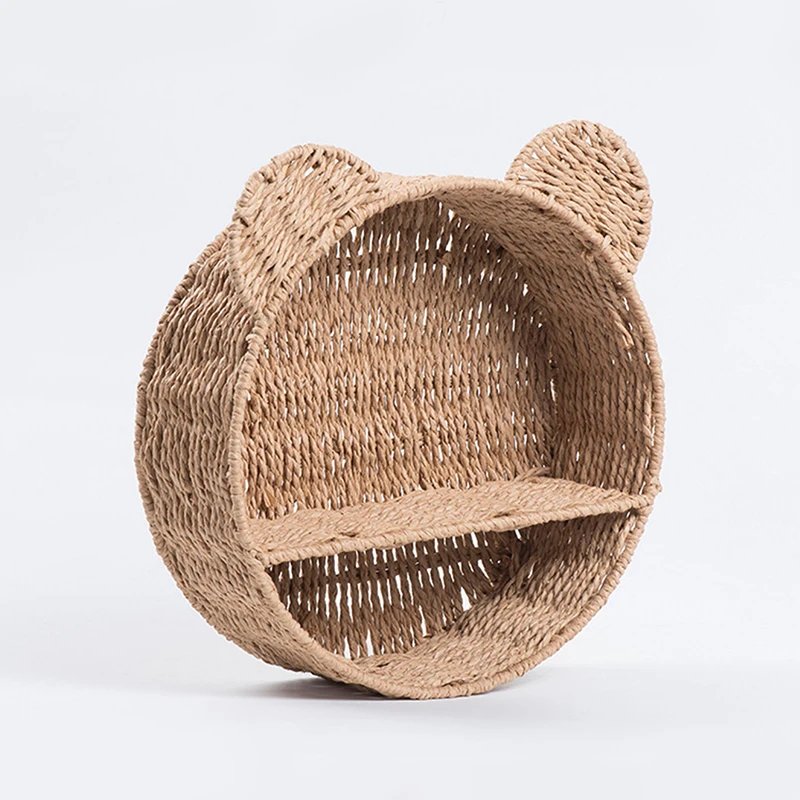 Imitation Rattan Food Grade Plastic Fruit Basket Storage Basket Wall Mounted Storage Rack Straw Woven Handmade Storage Basket Imitation Rattan Food Grade Plastic Fruit Basket Storage Basket Wall Mounted Storage Rack Straw Woven Handmade Storage Basket