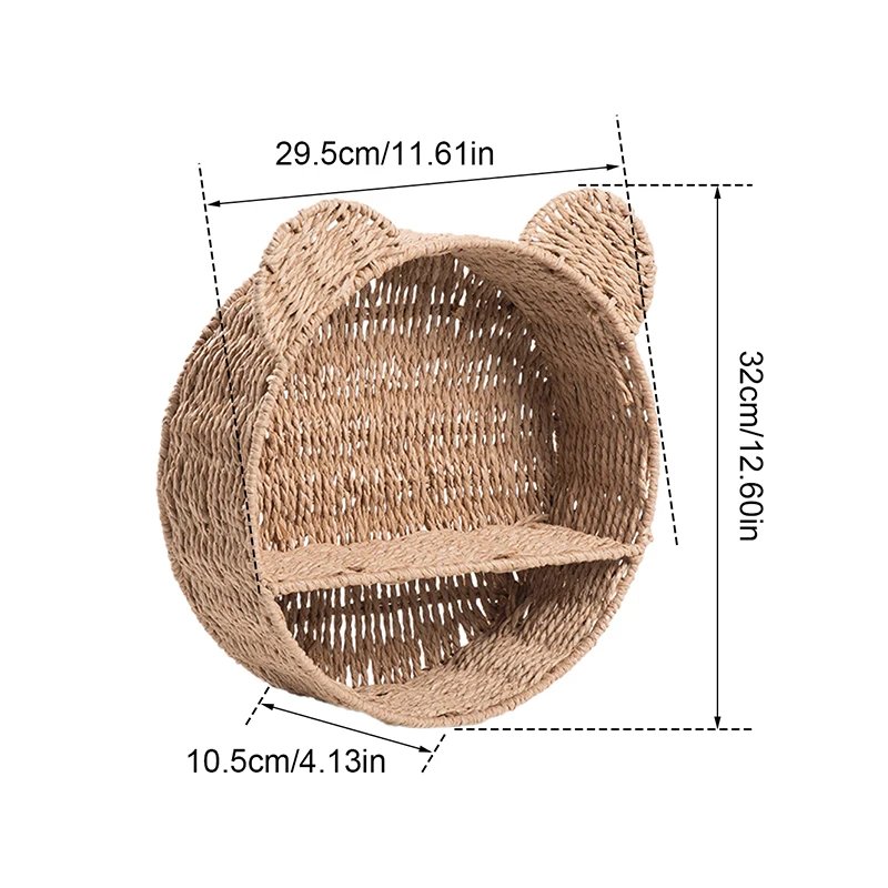 Imitation Rattan Food Grade Plastic Fruit Basket Storage Basket Wall Mounted Storage Rack Straw Woven Handmade Storage Basket Imitation Rattan Food Grade Plastic Fruit Basket Storage Basket Wall Mounted Storage Rack Straw Woven Handmade Storage Basket