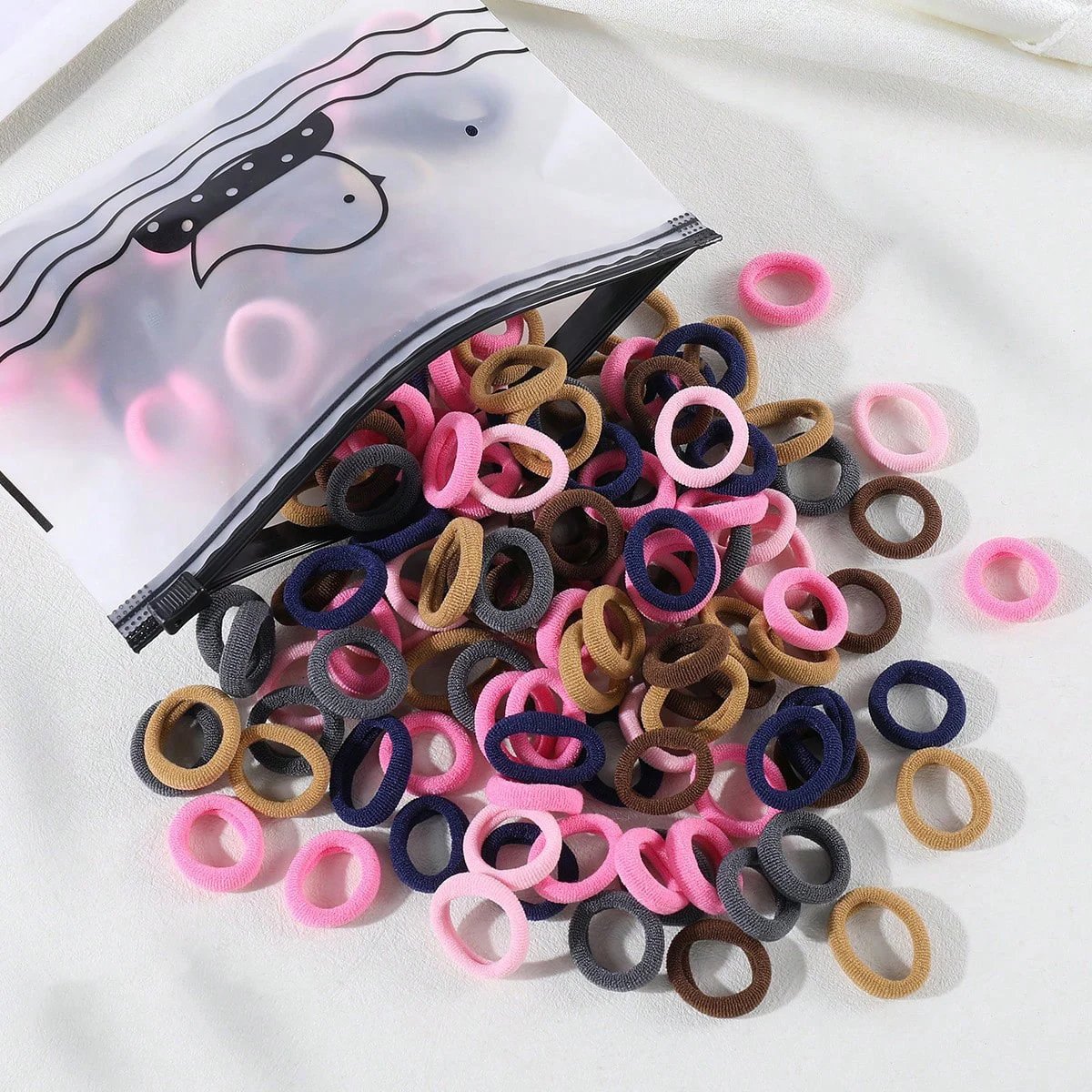 100/300Pcs Children Elastic Hair Bands Girls Rubber Band Kids Sweet Scrunchie Hair Ties Baby Headband Kids Hair Accessories
