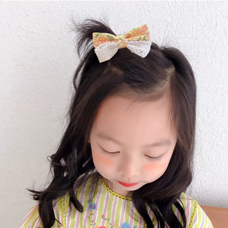 10Pcs/Set Big Bow Flower Elastic Hairbands Children Girls Sweet Hair Ties Fashion Headbands Hair Accessories Rubber Band For Kid