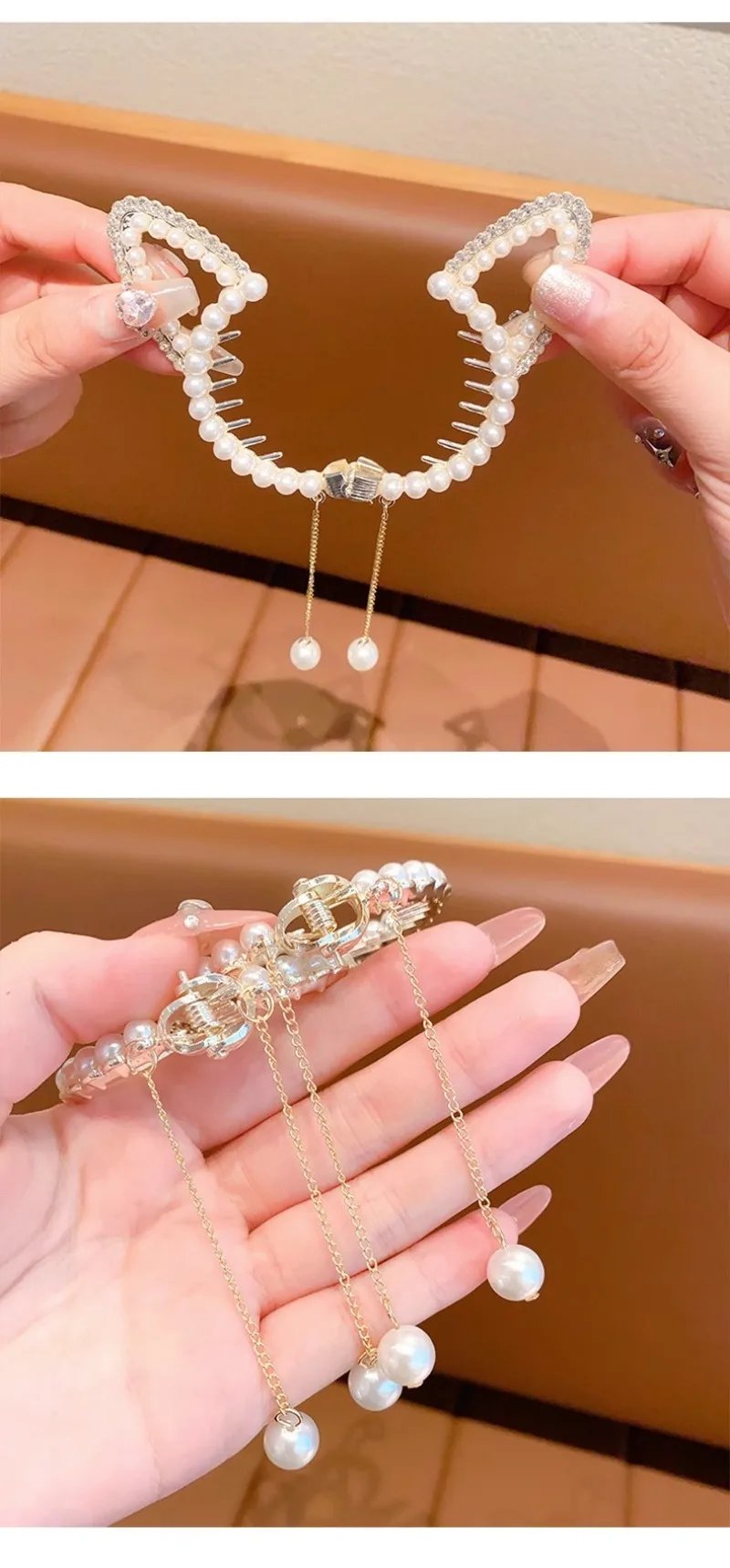 Shiny Angel Wing Animal Ears Baby Hair Clip Elegant Tassel Pearl Hairpins Ponytail Headband for Women Girl Kids Hair Accessories Shiny Angel Wing Animal Ears Baby Hair Clip Elegant Tassel Pearl Hairpins Ponytail Headband for Women Girl Kids Hair Accessories