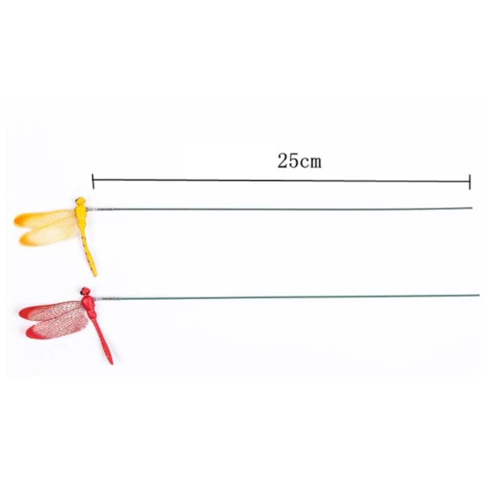 10PCS Dragonfly Stakes 3D Simulation Dragonfly Stakes Yard Plant Lawn Decor Garden Yard Planterr Colorful Dragonfly Stakes