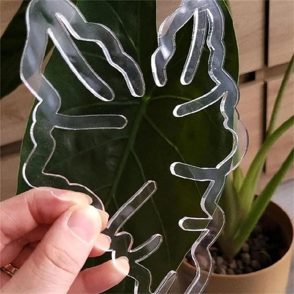 Turtle Shell Bamboo Clamp Reusable Clear Plastic Plant Stem Support Holder for Indoor and Outdoor Plants for Flower Lovers