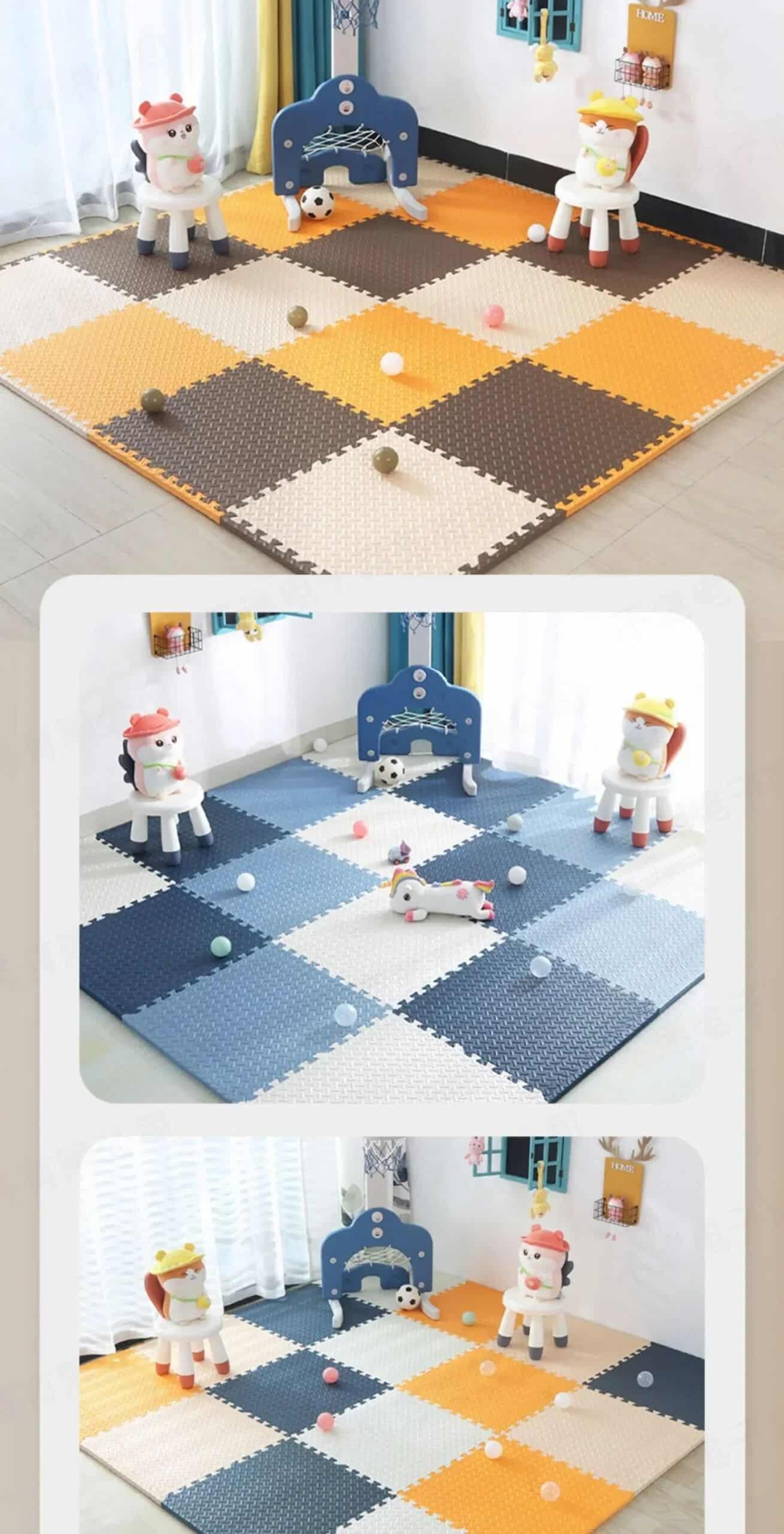 30×30×2.5cm 8 Pieces Protect Your Baby's Kids Toys Play Mats Activity Gym Puzzle Mat Environmental Protection Splicing Pad