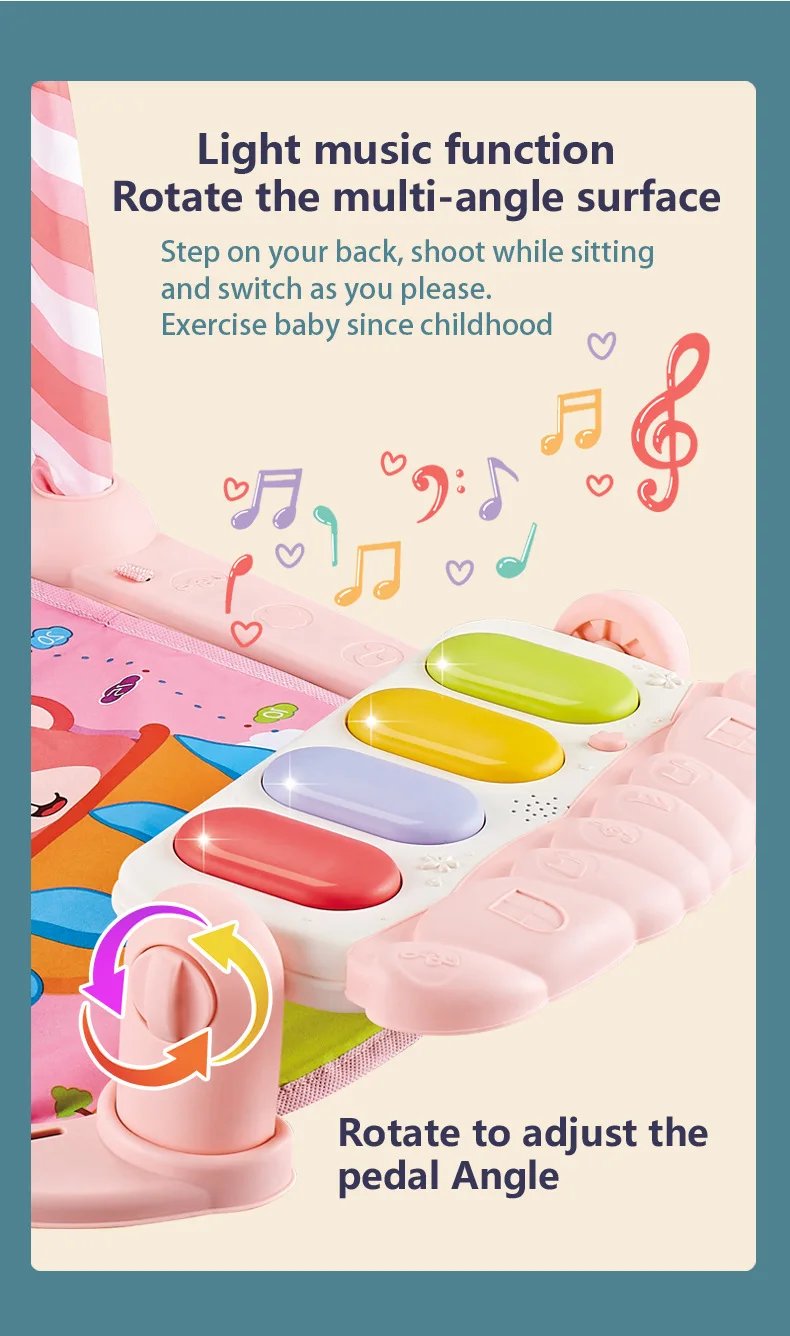 Baby Gyms & Playmats 5 In 1 Baby Gym Play Mat Non-Slip Playmat Baby Tummy Time Mats With Colorful Toys And Music For 0-36 Months Baby Gyms & Playmats 5 In 1 Baby Gym Play Mat Non-Slip Playmat Baby Tummy Time Mats With Colorful Toys And Music For 0-36 Months