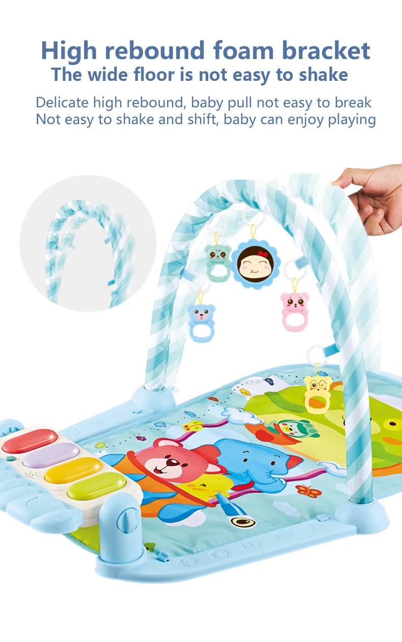 Baby Gyms & Playmats 5 In 1 Baby Gym Play Mat Non-Slip Playmat Baby Tummy Time Mats With Colorful Toys And Music For 0-36 Months Baby Gyms & Playmats 5 In 1 Baby Gym Play Mat Non-Slip Playmat Baby Tummy Time Mats With Colorful Toys And Music For 0-36 Months