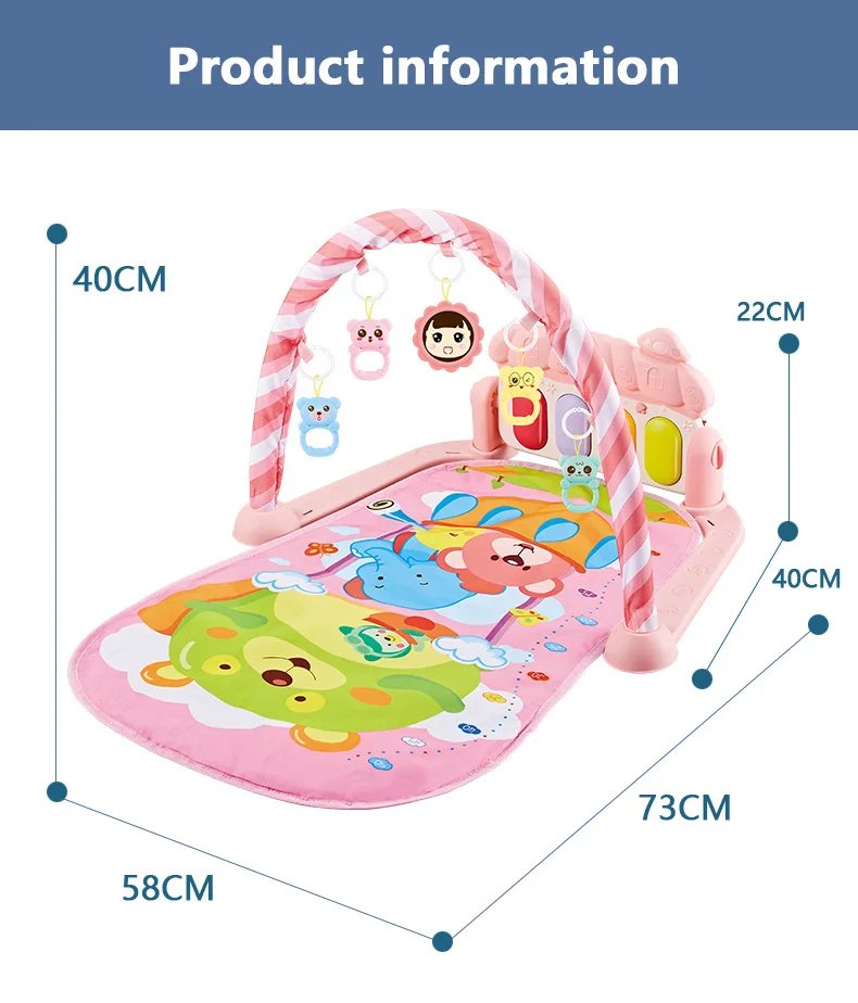 Baby Gyms & Playmats 5 In 1 Baby Gym Play Mat Non-Slip Playmat Baby Tummy Time Mats With Colorful Toys And Music For 0-36 Months Baby Gyms & Playmats 5 In 1 Baby Gym Play Mat Non-Slip Playmat Baby Tummy Time Mats With Colorful Toys And Music For 0-36 Months