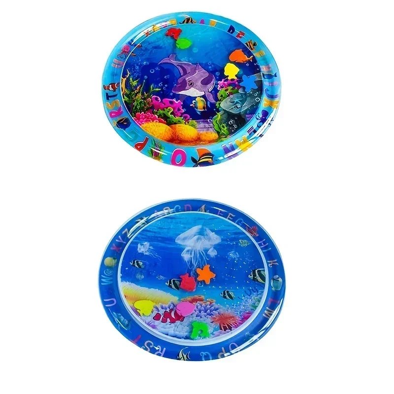 Inflatable Tummy Time Mat Premium Baby Play Mat Inflatable Water Cushion Interactive Baby Gym Baby Toys for Sensory Development