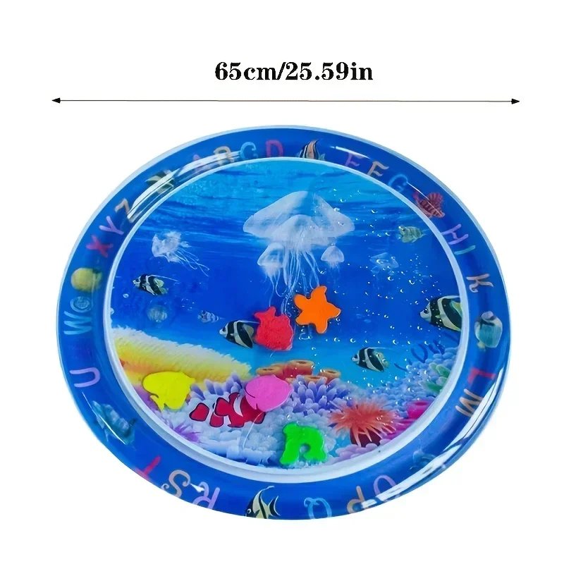 Inflatable Tummy Time Mat Premium Baby Play Mat Inflatable Water Cushion Interactive Baby Gym Baby Toys for Sensory Development