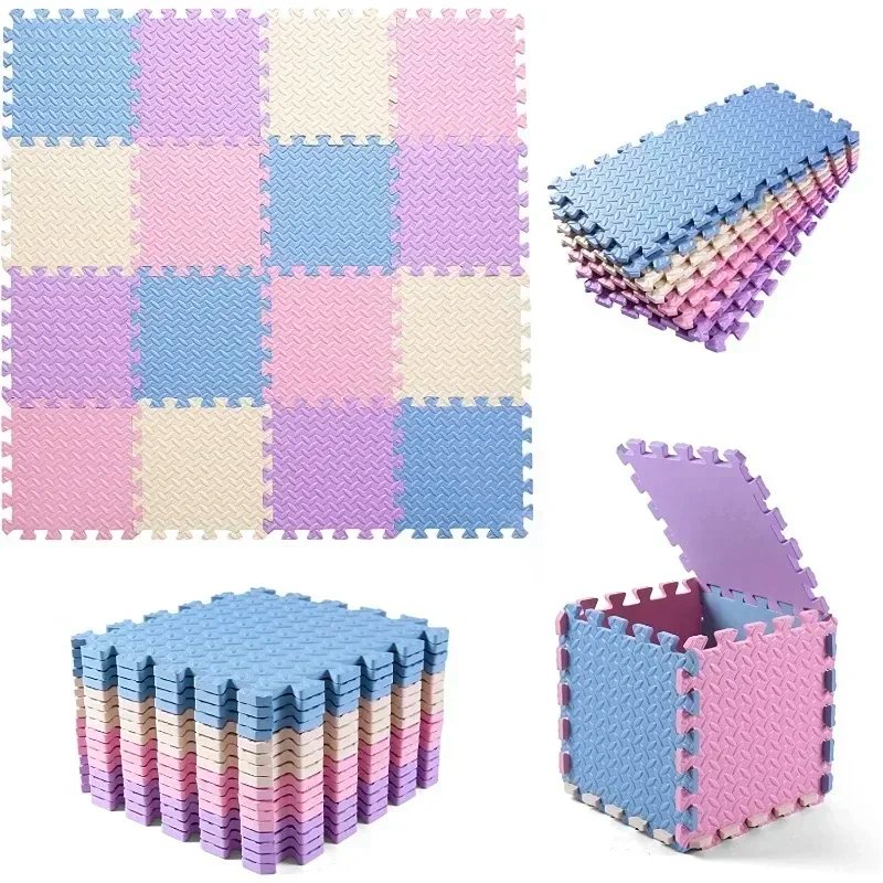 8/16pcs Interlocking Baby Play Mat, Thick and Soft Carpet Floor Mat, Perfect for Toddler's Room, Play Area and Exercise 8/16pcs Interlocking Baby Play Mat, Thick and Soft Carpet Floor Mat, Perfect for Toddler's Room, Play Area and Exercise