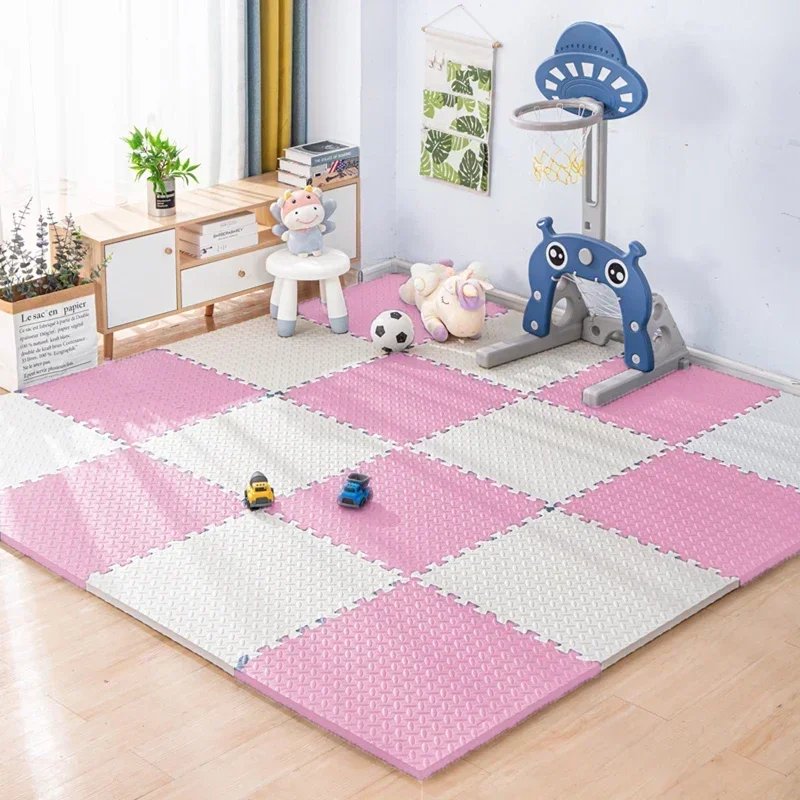 8/16pcs Interlocking Baby Play Mat, Thick and Soft Carpet Floor Mat, Perfect for Toddler's Room, Play Area and Exercise 8/16pcs Interlocking Baby Play Mat, Thick and Soft Carpet Floor Mat, Perfect for Toddler's Room, Play Area and Exercise