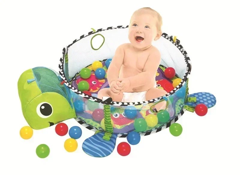 Baby Play Mat Fence Fitness Frame Crawling Blanket Crawling Mat with Cloth Book Infant Rug Enlightenment Toys Game Mat Gift