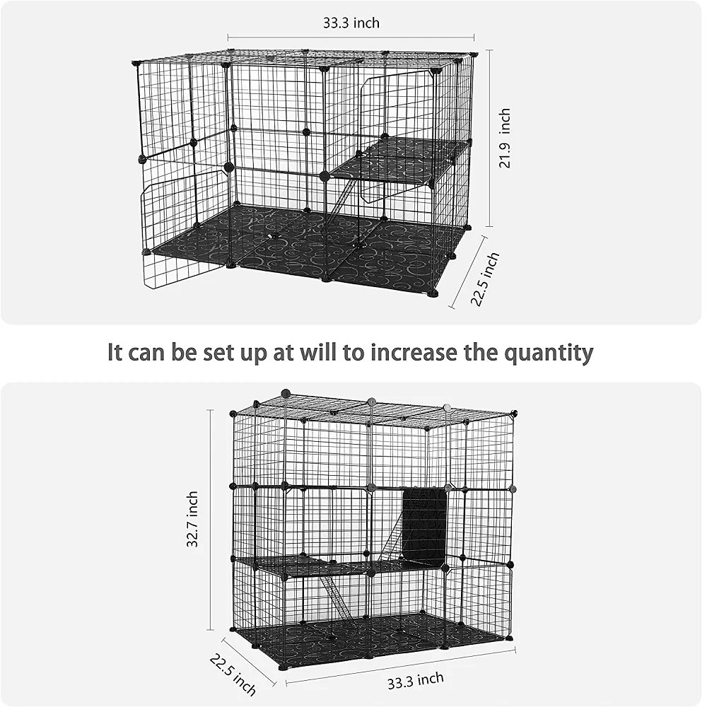 Foldable Pet Playpen Crate Iron Fence Puppy Kennel House Puppy Rabbit Dog Gate Supplies Exercise Training Cage