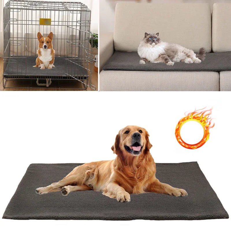 Self Warming Cat Bed Self Heating Cat Dog Mat Extra Warm Thermal Pet Crate Pad For Indoor Outdoor Pets With Removable Cover Self Warming Cat Bed Self Heating Cat Dog Mat Extra Warm Thermal Pet Crate Pad For Indoor Outdoor Pets With Removable Cover