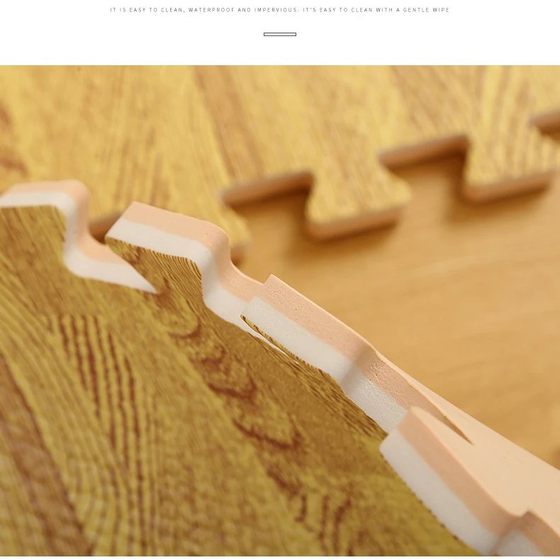 Wood Grain Puzzle Floor Foam Carpet Bedroom Splicing Mat Baby Play Mat Interlocking Exercise Tiles30*30cm Wood Grain Puzzle Floor Foam Carpet Bedroom Splicing Mat Baby Play Mat Interlocking Exercise Tiles30*30cm