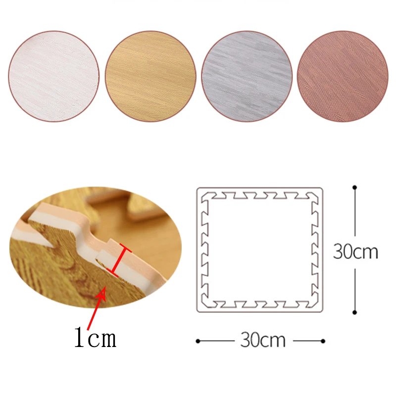 Wood Grain Puzzle Floor Foam Carpet Bedroom Splicing Mat Baby Play Mat Interlocking Exercise Tiles30*30cm Wood Grain Puzzle Floor Foam Carpet Bedroom Splicing Mat Baby Play Mat Interlocking Exercise Tiles30*30cm