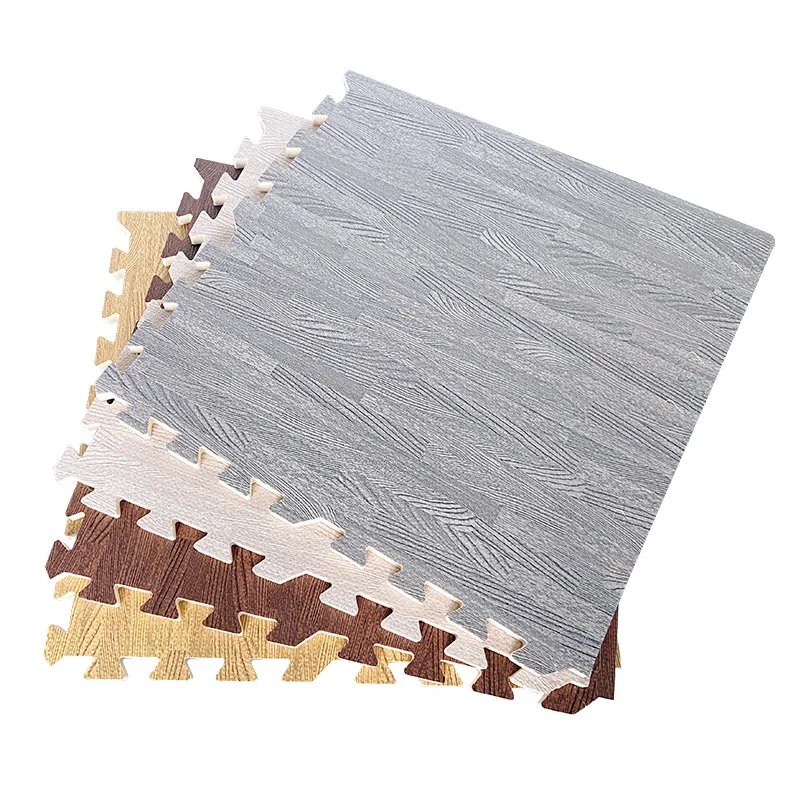 Wood Grain Puzzle Floor Foam Carpet Bedroom Splicing Mat Baby Play Mat Interlocking Exercise Tiles30*30cm Wood Grain Puzzle Floor Foam Carpet Bedroom Splicing Mat Baby Play Mat Interlocking Exercise Tiles30*30cm