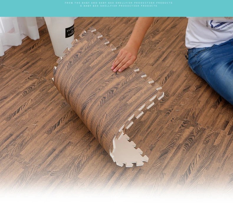 Wood Grain Puzzle Floor Foam Carpet Bedroom Splicing Mat Baby Play Mat Interlocking Exercise Tiles30*30cm Wood Grain Puzzle Floor Foam Carpet Bedroom Splicing Mat Baby Play Mat Interlocking Exercise Tiles30*30cm