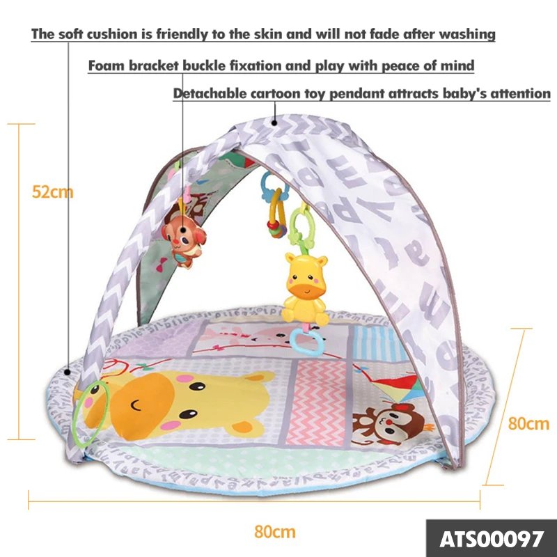 Infant Activity Gym Foldable Play Mat Crawling Game Blanket Baby Fitness Frame Educational Rug Mat Toys For Newborn 0-18 Months