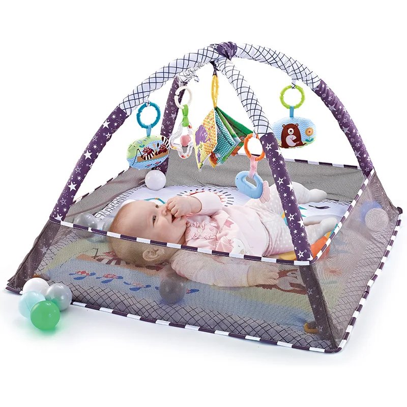 Infant Activity Gym Foldable Play Mat Crawling Game Blanket Baby Fitness Frame Educational Rug Mat Toys For Newborn 0-18 Months