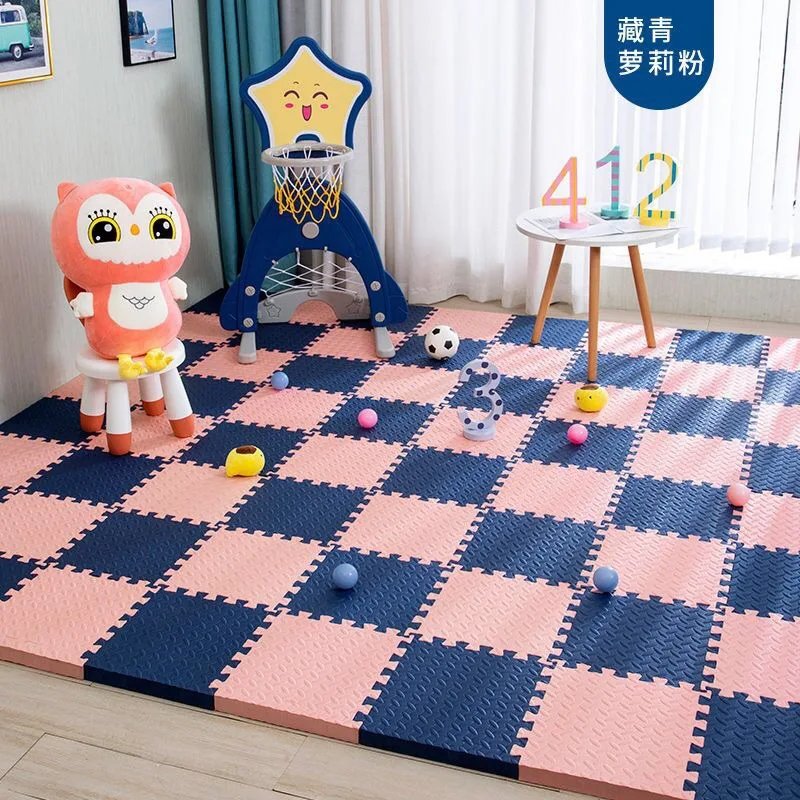 Interlocking Sports Rug for Kids Anti-slip Protection for Baby in Bedroom EVA Foam Carpet Baby Indoor Play Mat Soft Carpet